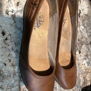 Clarks Women's Brown Leather Loafers